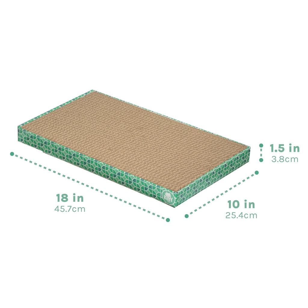 Corrugated Cat Scratching Pads with Catnip, 3-Pack