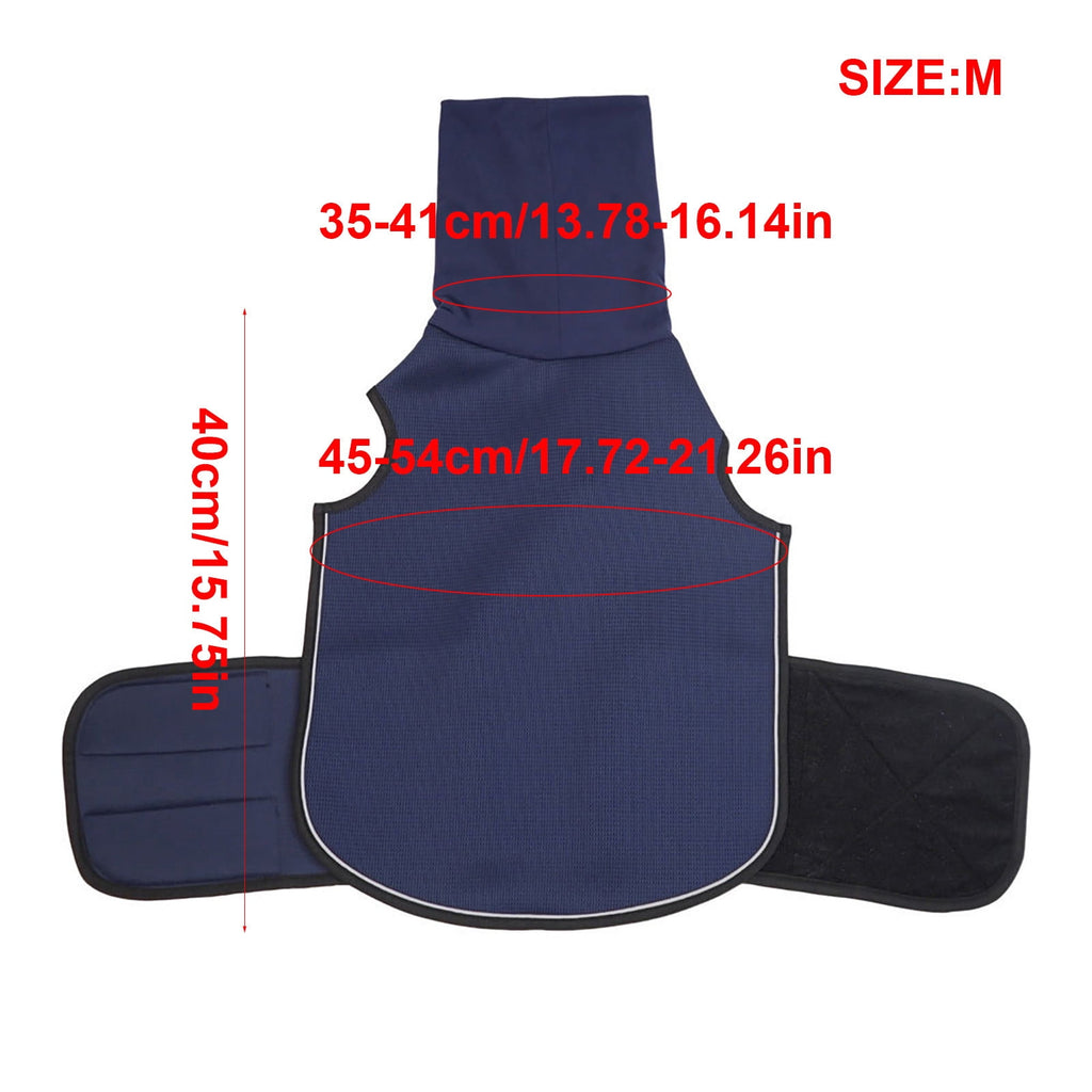 Dog Anxiety Jacket, Calming Vest for Dogs, Polyester Spandex with Reflective Strip, 2-Way Wear Adjustable Fit for Small Medium Large Breeds, Breathable Mesh