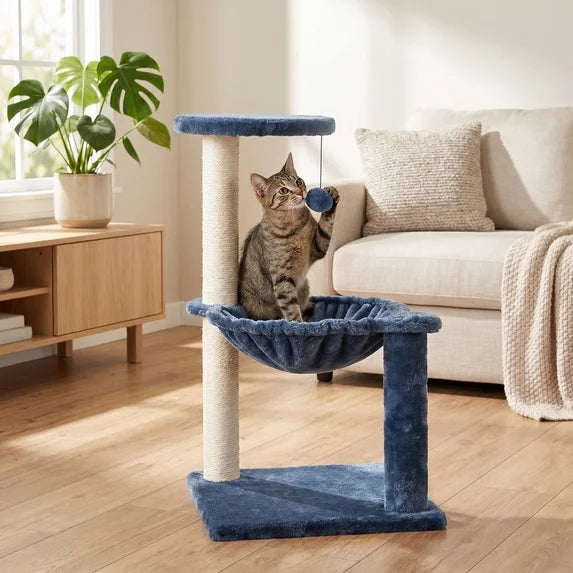 3-Level Cat Tower with Hammock