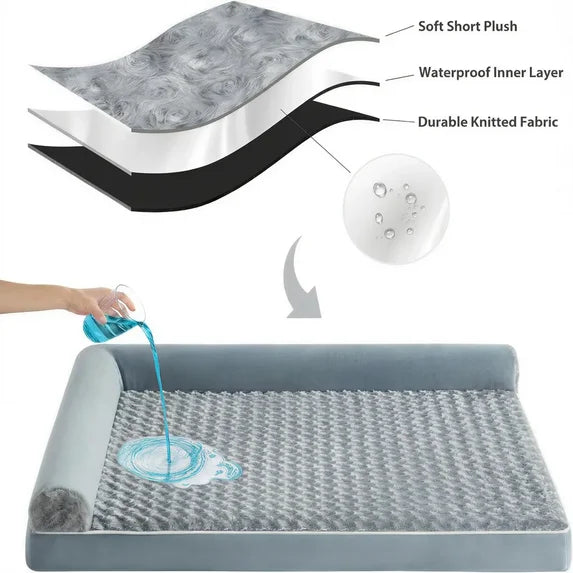 Waterproof Memory Foam Orthopedic Dog Couch Bed