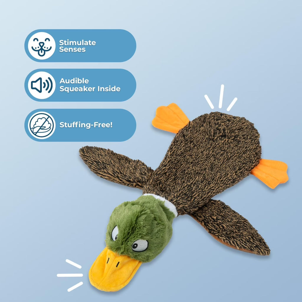 Dog Squeaky Chew Toys Fun Skin,Plush,Log, Small, 4 in 1