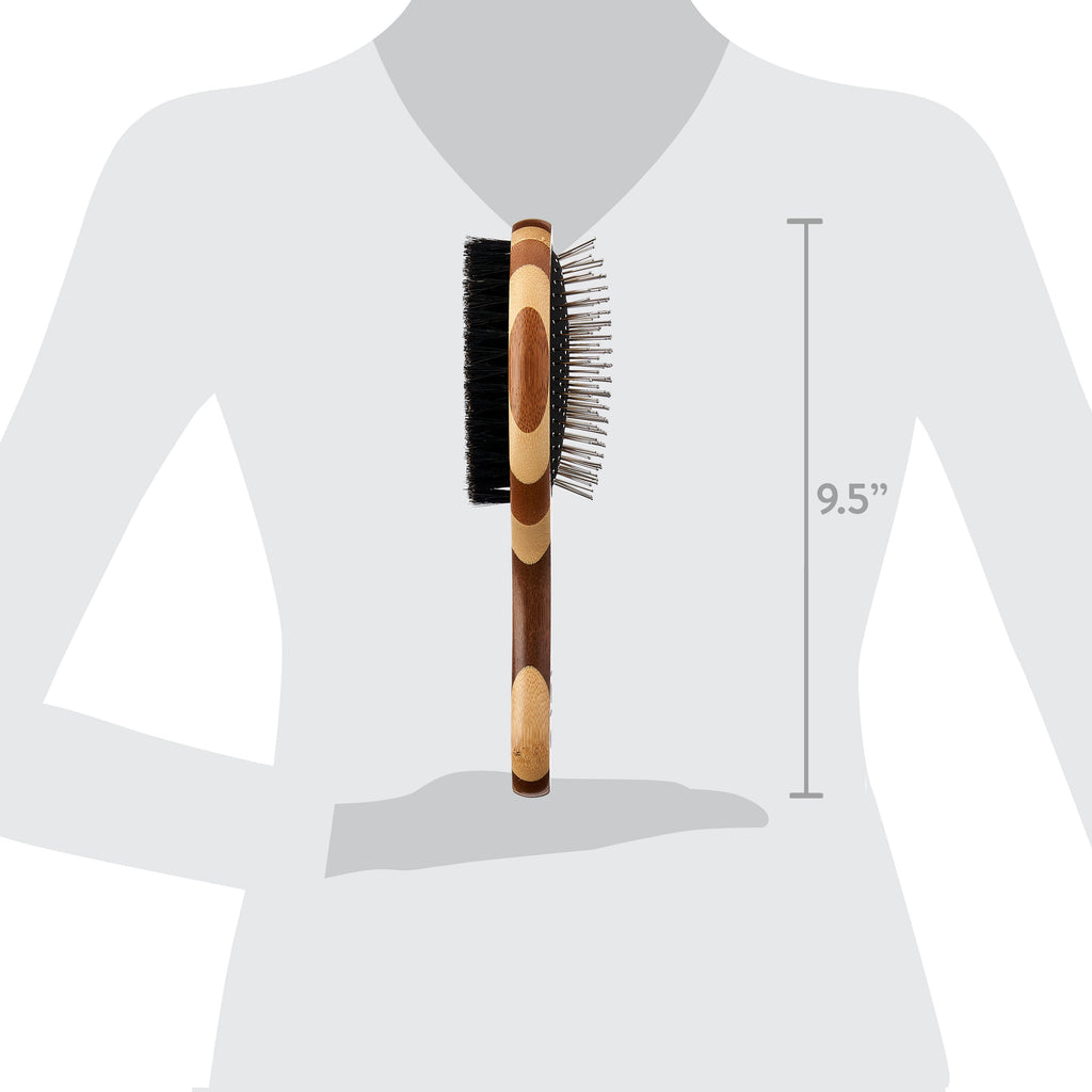 Bamboo Pin & Bristle Dog Grooming Brush