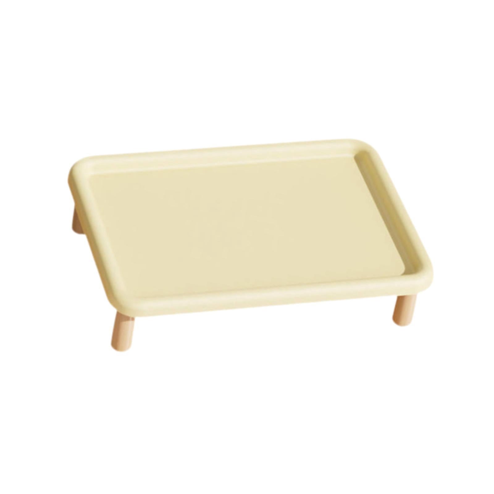 Elevated Pet Feeding Table, Feeder Stand, Washable, Neck Protector, Beige