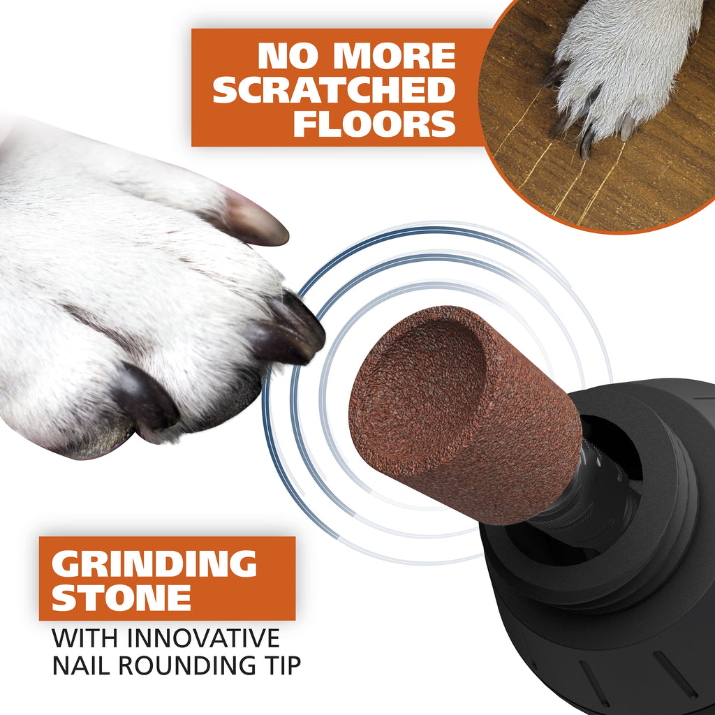 2 Speed Battery Dog Nail Grinder - Orange/Black 5974