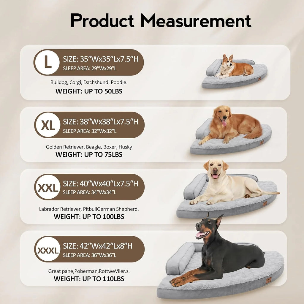 Large Orthopedic Dog Bed 