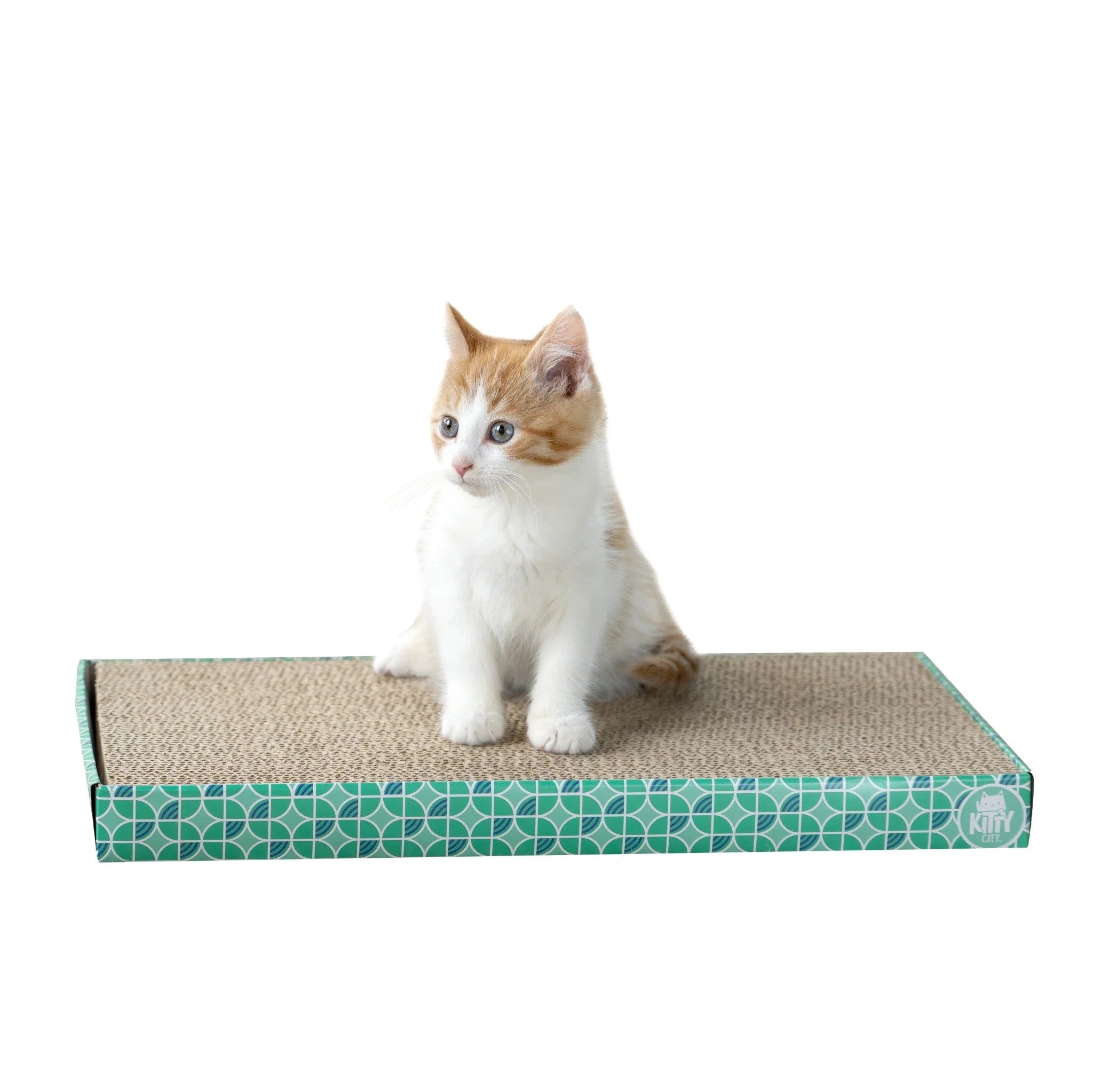 Corrugated Cat Scratching Pads with Catnip, 3-Pack