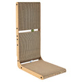 L-Shaped Cat Scratcher with Dual-Surface Scratchers, Brown, 27"