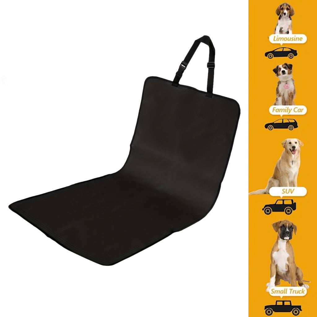 Waterproof Car Seat Cover for Dogs, Pet Seat Protector with Anti-Slip Backing, Oxford Fabric Durable Scratch-Resistant Easy to Clean, Universal Fit for Front Seats 41.7X19.3In, Black/Blue/Red