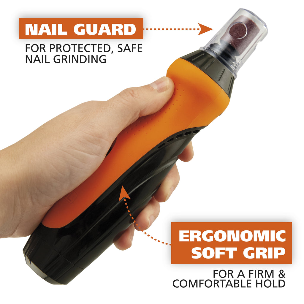 2 Speed Battery Dog Nail Grinder - Orange/Black 5974