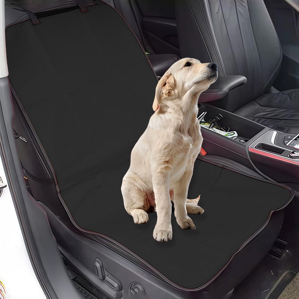 Waterproof Car Seat Cover for Dogs, Pet Seat Protector with Anti-Slip Backing, Oxford Fabric Durable Scratch-Resistant Easy to Clean, Universal Fit for Front Seats 41.7X19.3In, Black/Blue/Red