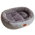 Oval Pet Bed Orthopedic Bed Fleece Warmth Pet Pad for Cat 