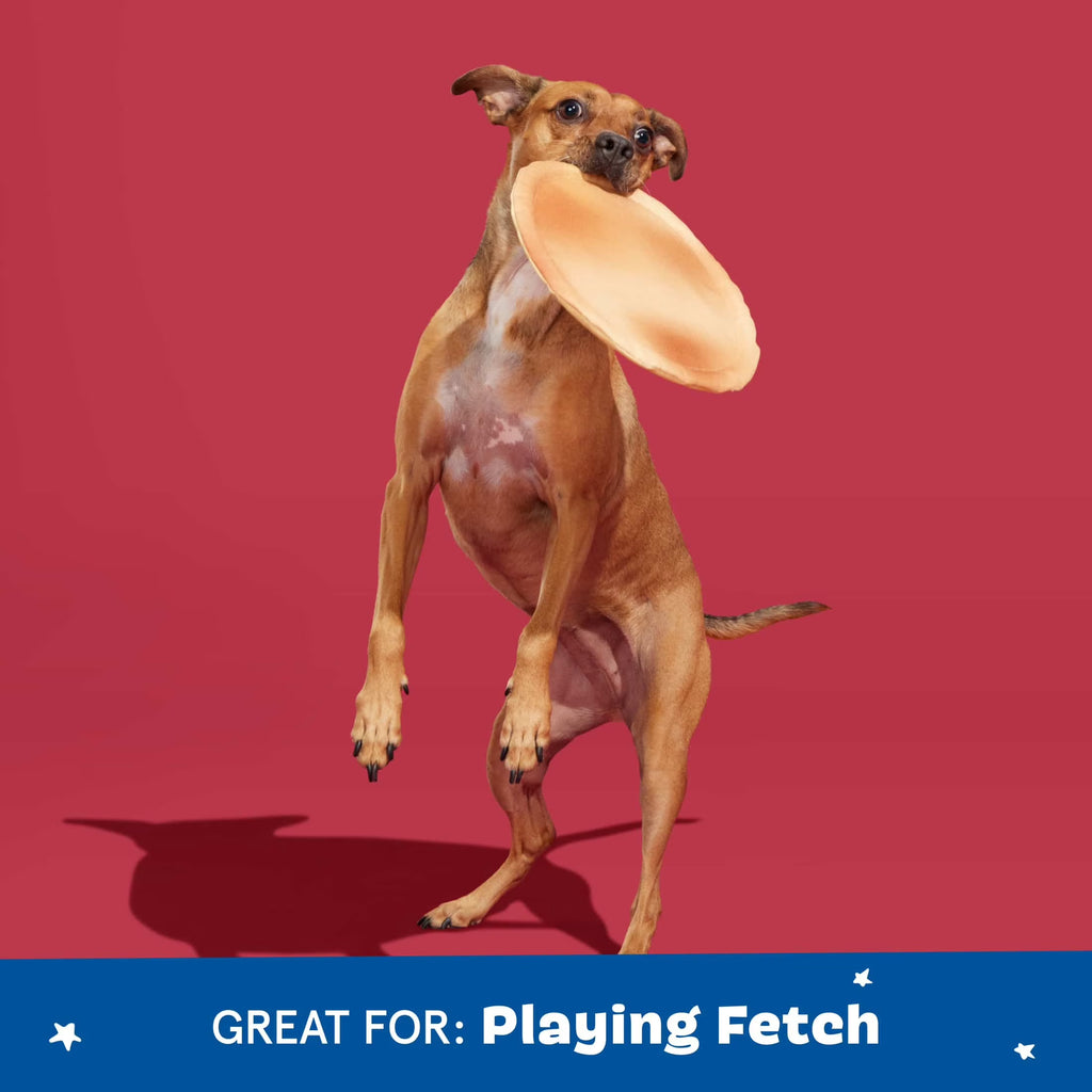 Signore Pizza Face Plush Dog Toy