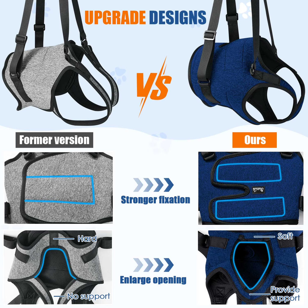 Dog Lift Harness - Hind Leg Support for Medium and Large Dogs, Adjustable Lift Aid for Elderly, Injured, or Arthritic Pets Recovering from Surgery or Mobility Issues