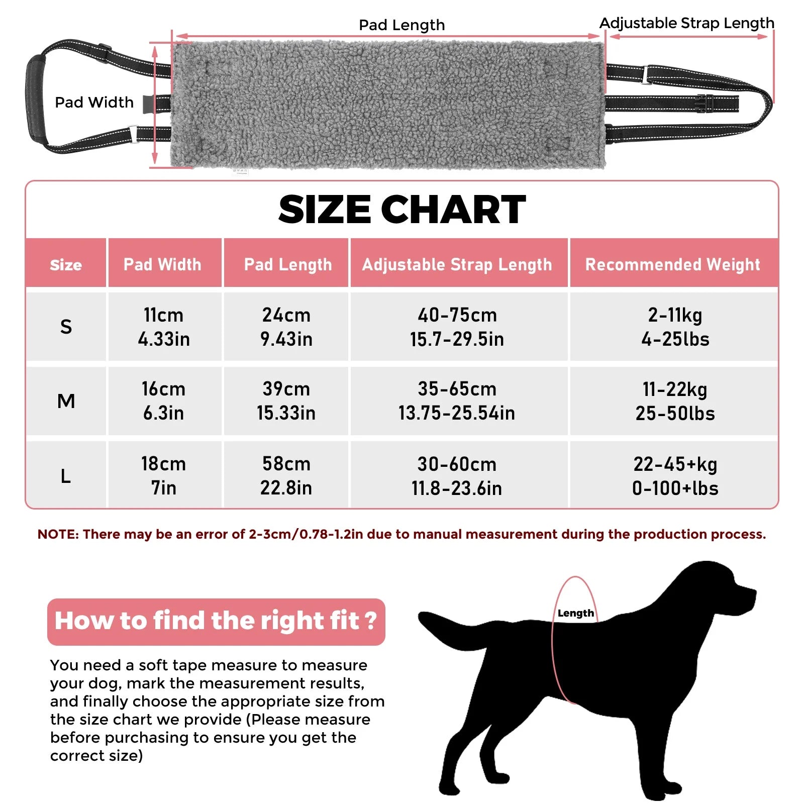 Cow Print Dog Hind Leg Lift Harness