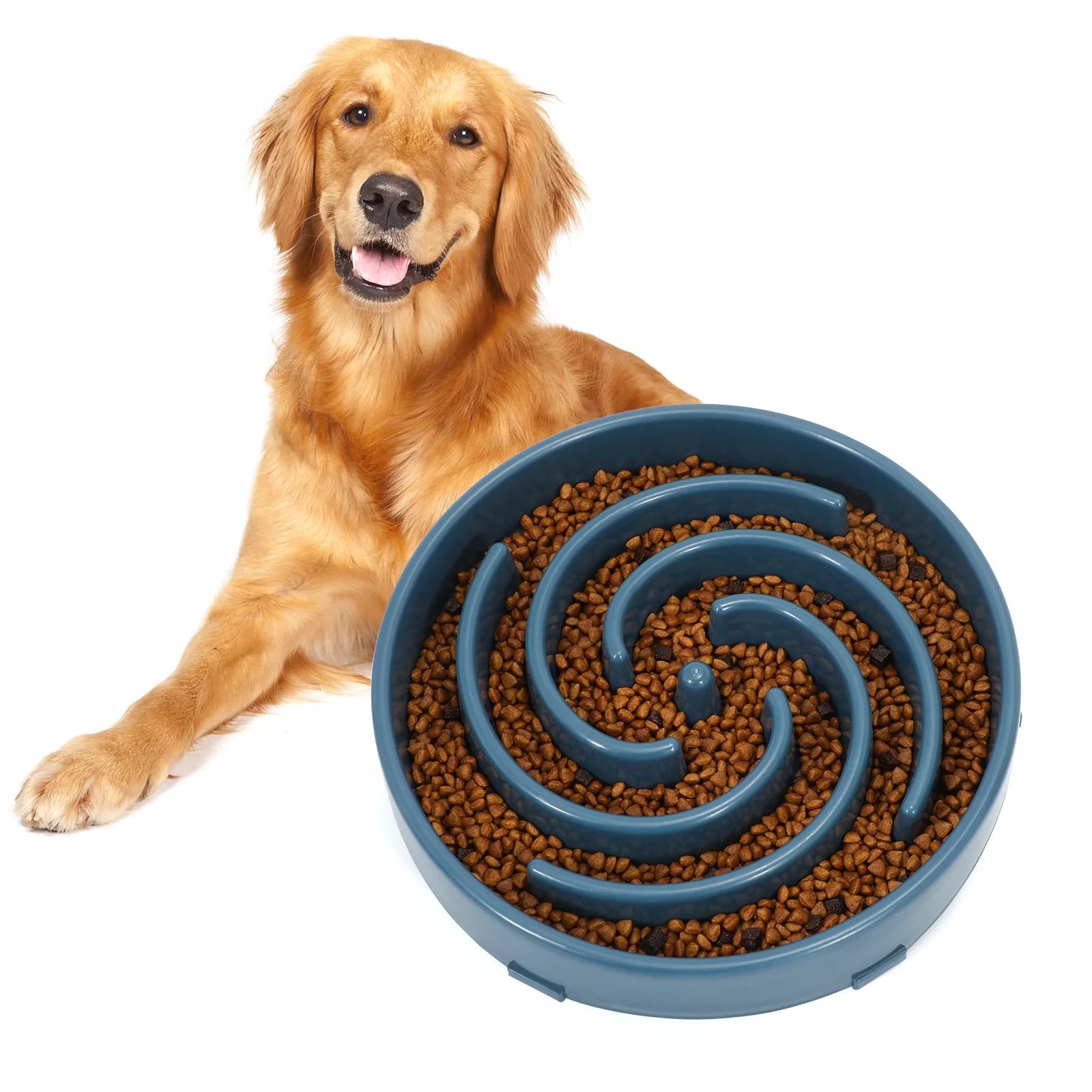 Slow Feeder Dog Bowl, Pet Food Feeding Bowl, Preventing Choking Bloat Dogs Bowl for Small Medium Large Dogs