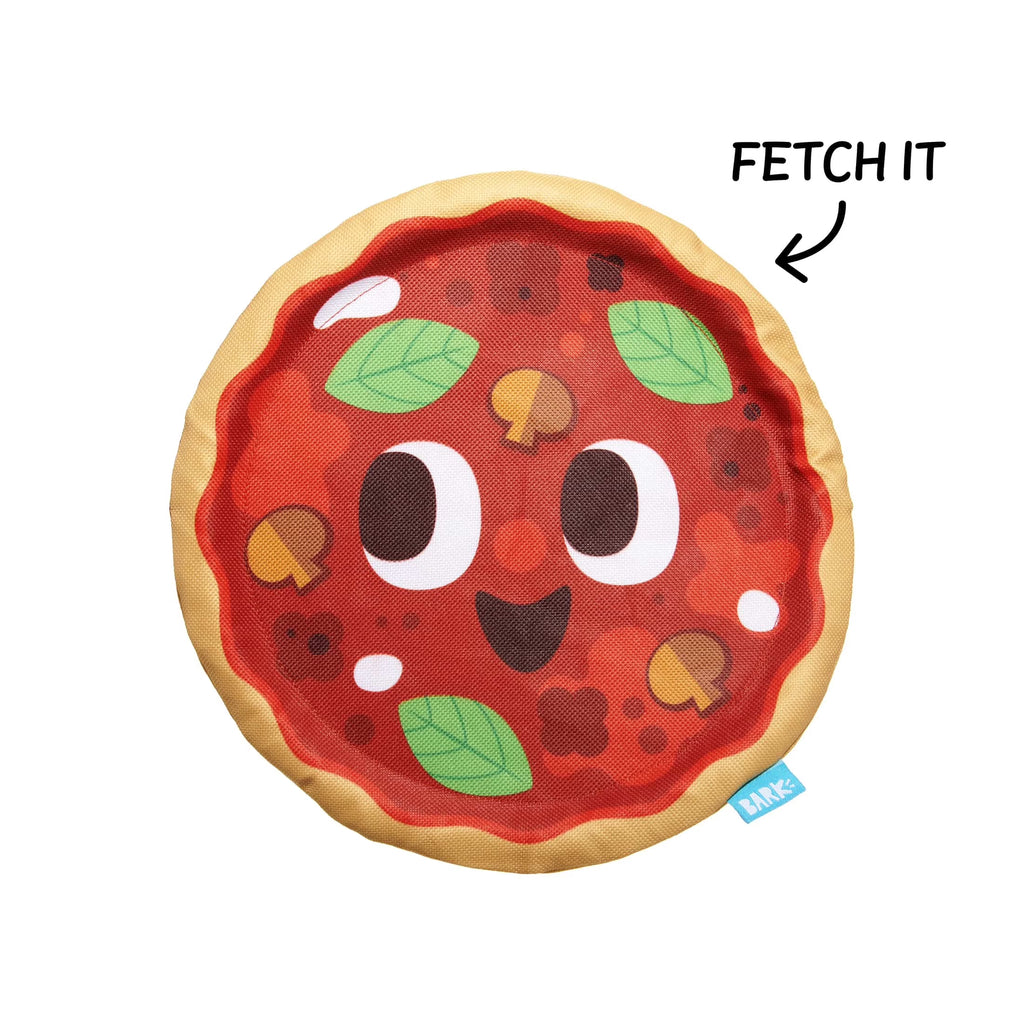 Signore Pizza Face Plush Dog Toy