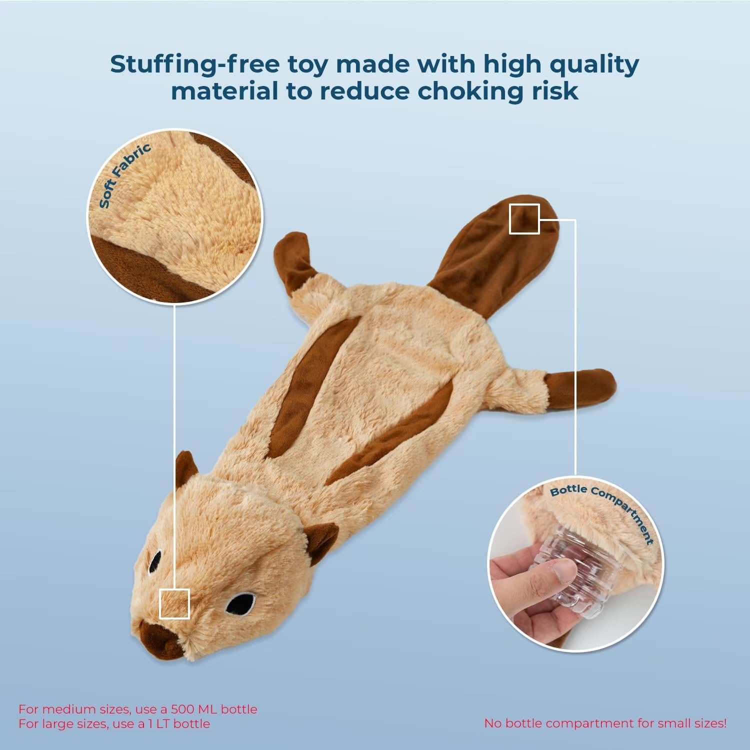 Dog Squeaky Chew Toys Fun Skin,Plush,Log, Small, 4 in 1
