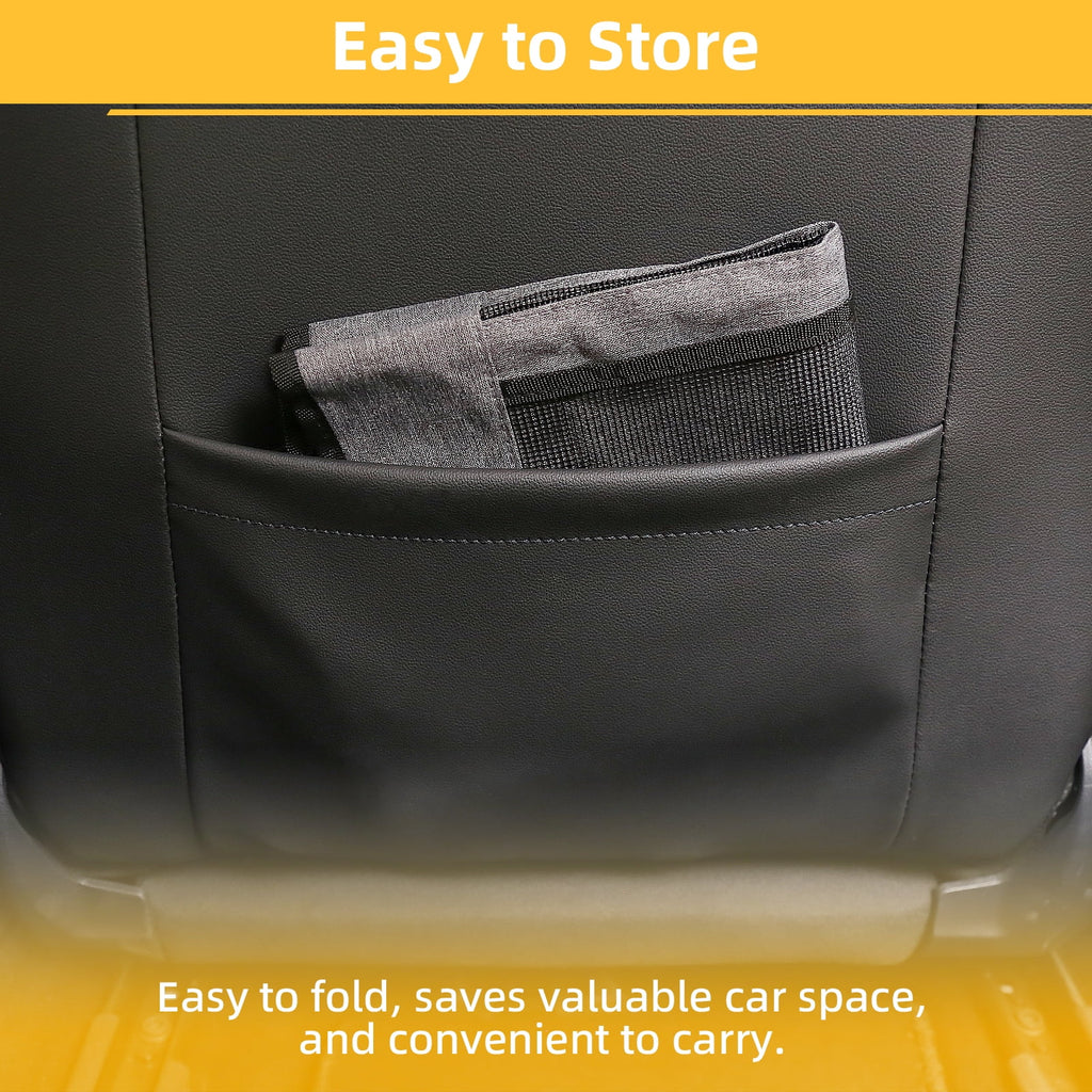 Dog Car Backseat Barrier, Universal Mesh Pet Divider with 2 Mesh Windows, Easy Install Adjustable Pet Fence for All Cars, Suvs, Trucks