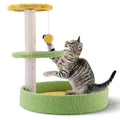 17'' Cat Tree Tower Cat Condo with Sisal Scratching Posts Multi-Level Cat Tower for Indoor Medium Cats, Green