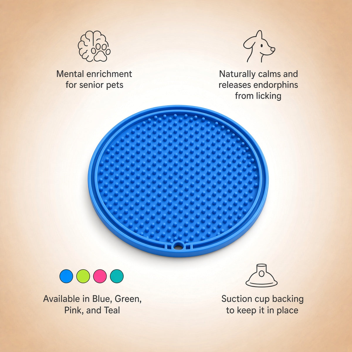 Enriching Round Lick Mat