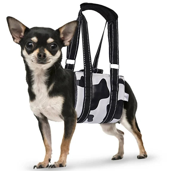 Cow Print Dog Hind Leg Lift Harness