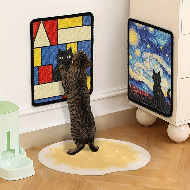 Wall-Mounted Cat Scratching Pad
