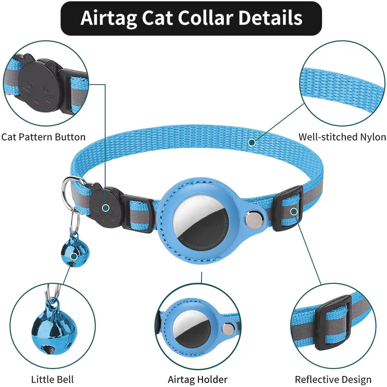Cat Airtag Breakaway Collar