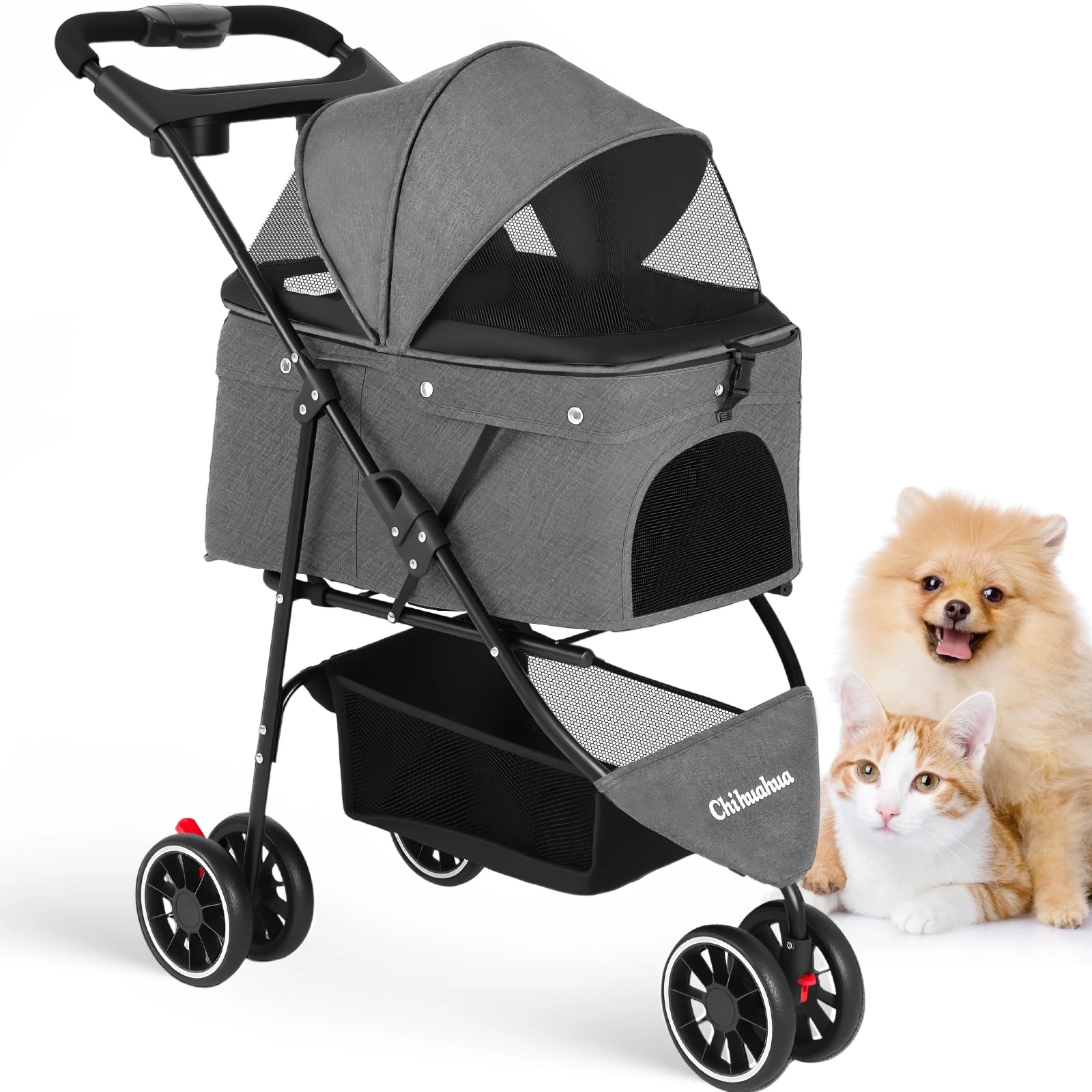 3-Wheel Pet Stroller