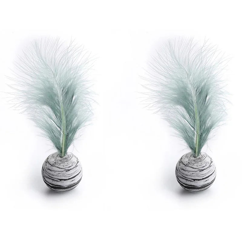 Cat Toy Ball with Feather