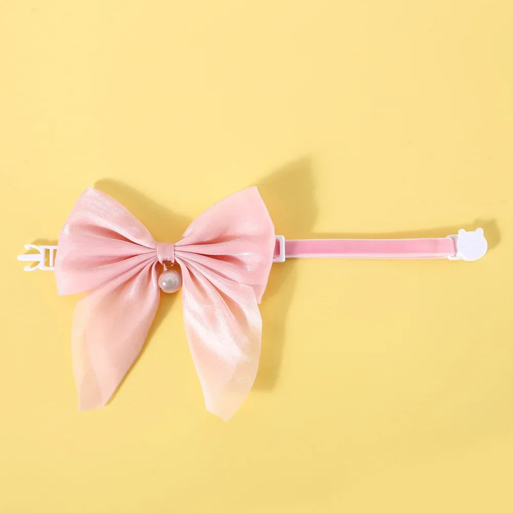 Velvet Bowtie Cat Collar