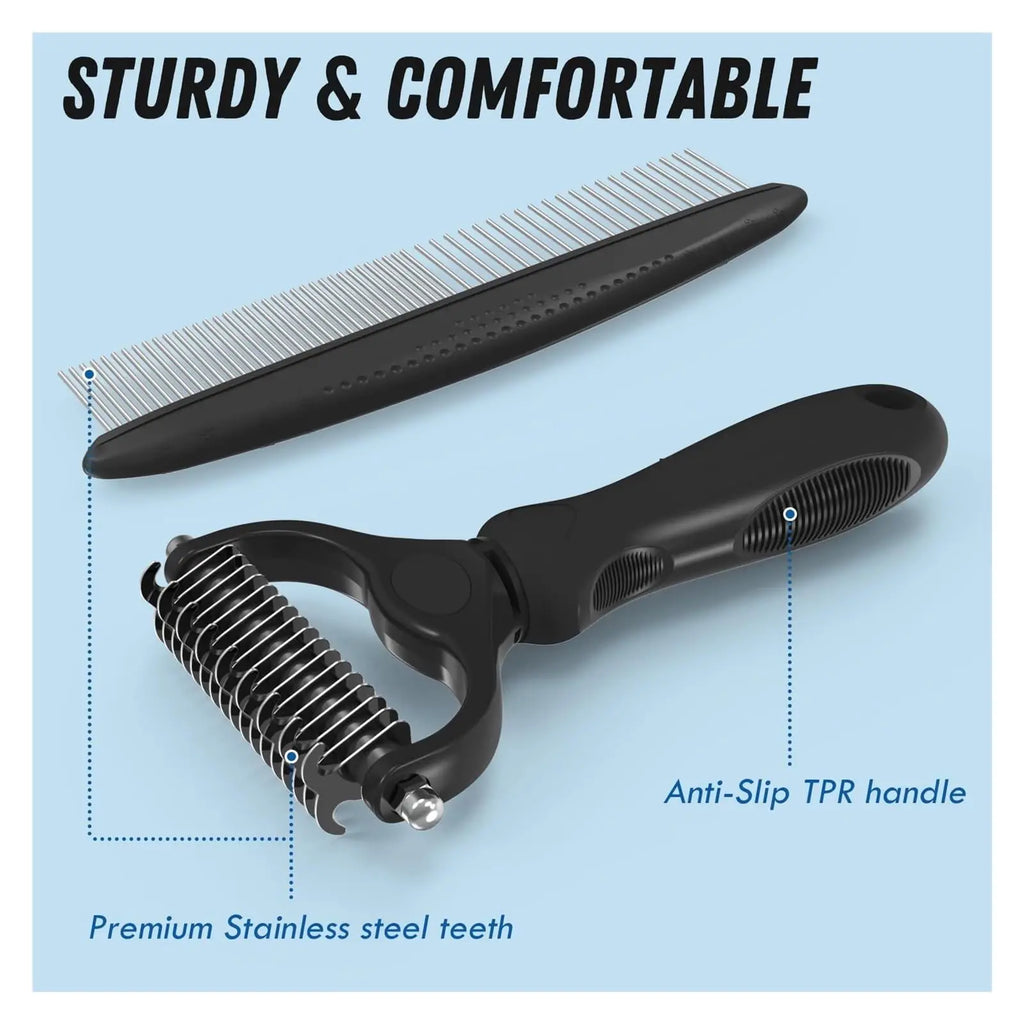 Pet Grooming Brush & Comb Set