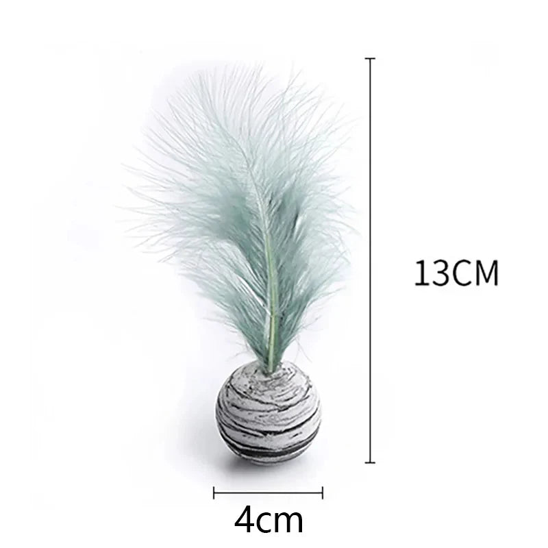 Cat Toy Ball with Feather