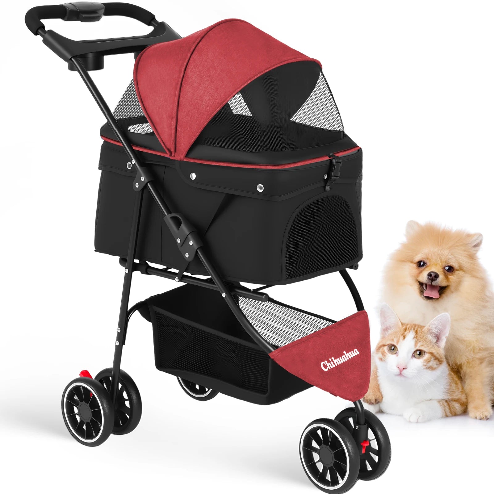 3-Wheel Pet Stroller