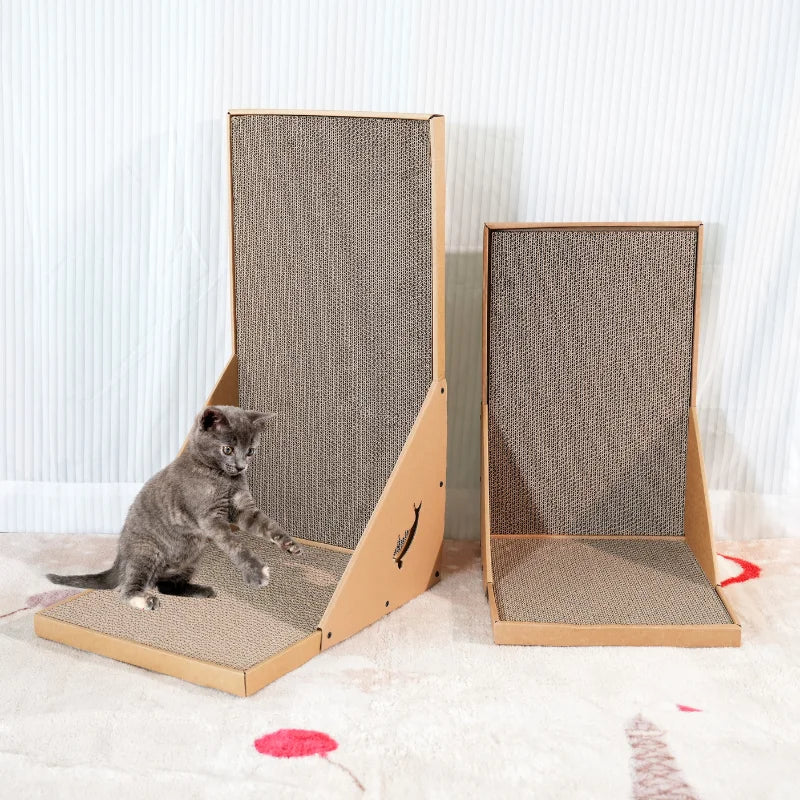 L-Shaped Wall Scratching Post for Cats