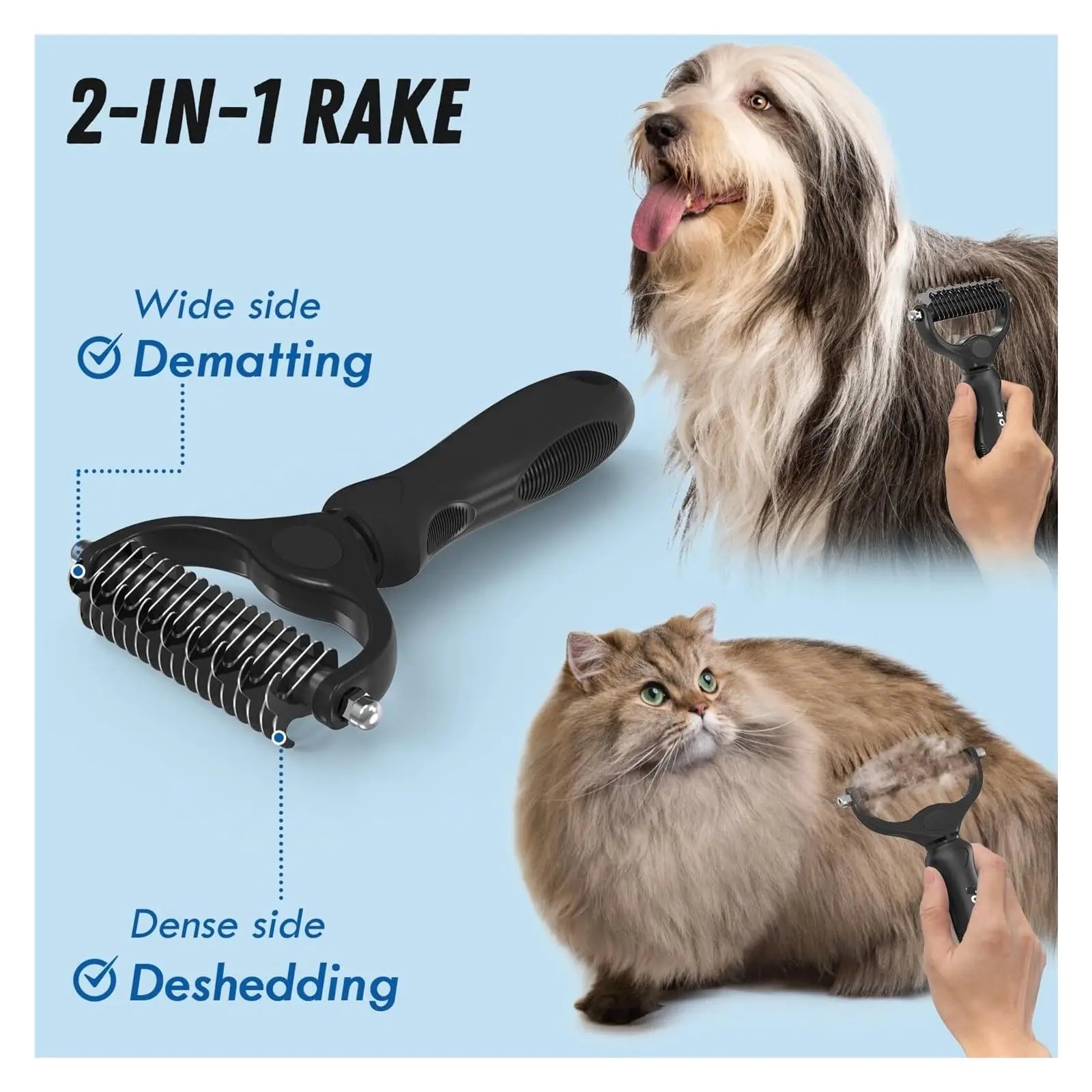 Pet Grooming Brush & Comb Set