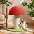 Mushroom Cat Scratching Post with Sisal Pad