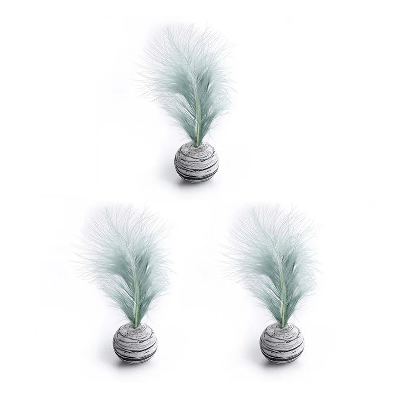 Cat Toy Ball with Feather