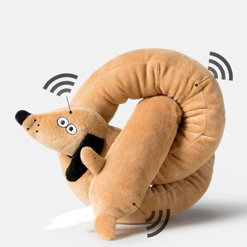 Sausage Dog Squeaky Plush Toy