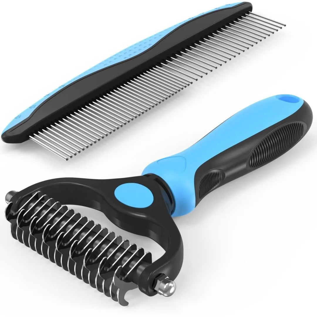 Pet Grooming Brush & Comb Set