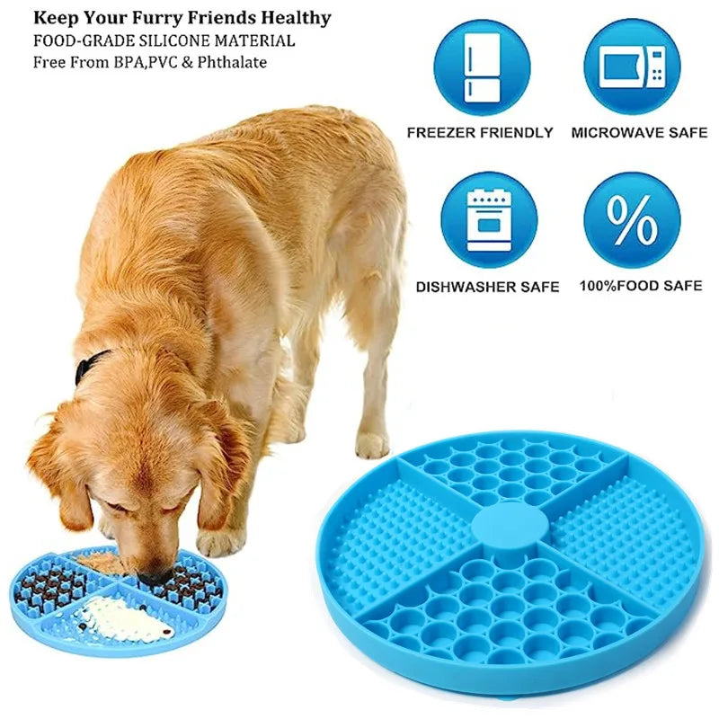Silicone Pet Lick Mat with Suction Cups