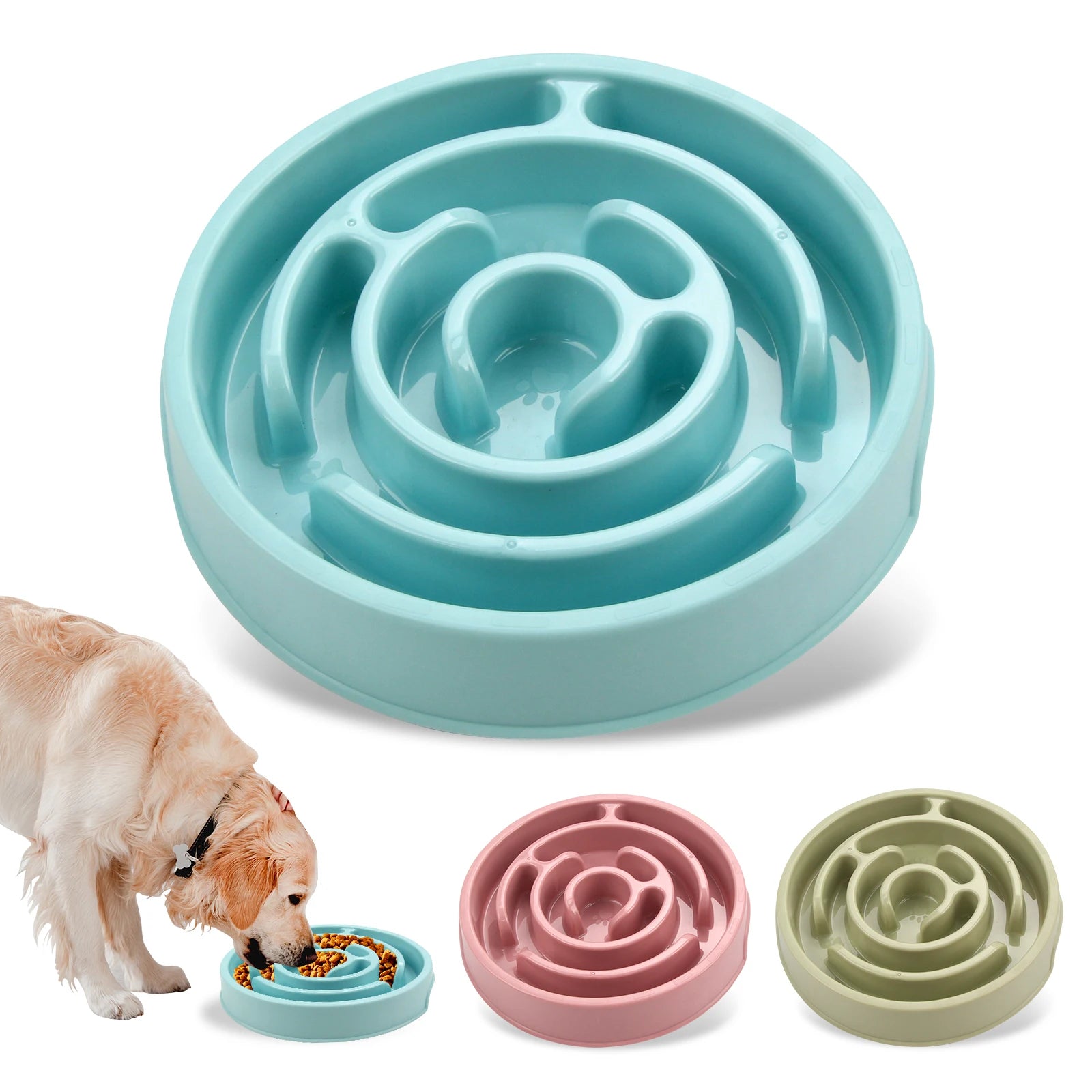 Slow Feeder Bowl for Cats & Dogs