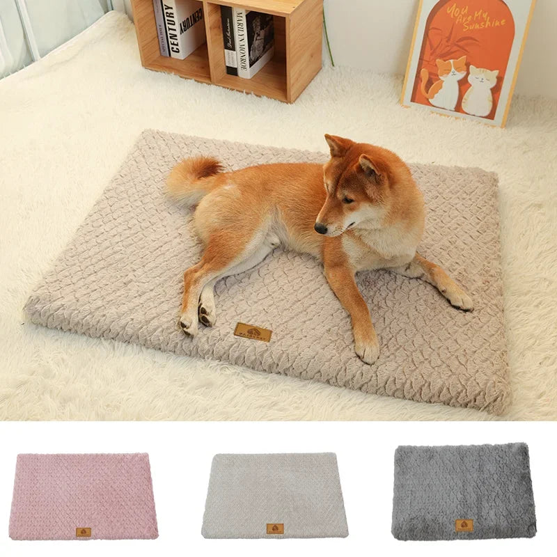 Memory Foam Pet Bed with Faux Fur Cover