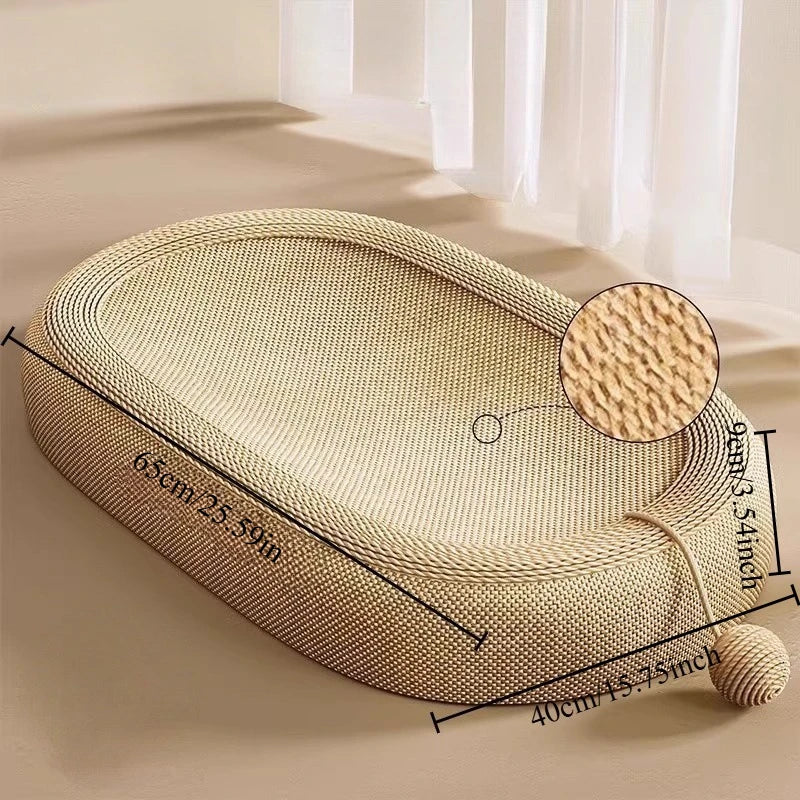 Handmade Cat Scratching Post with Ball