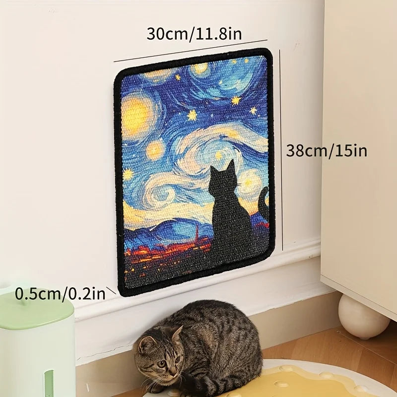 Wall-Mounted Cat Scratching Pad