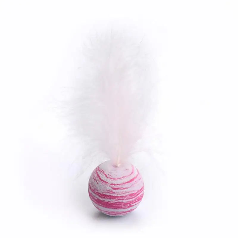 Cat Toy Ball with Feather