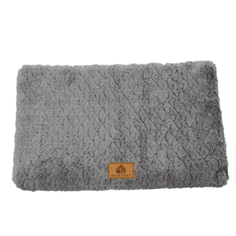 Memory Foam Pet Bed with Faux Fur Cover