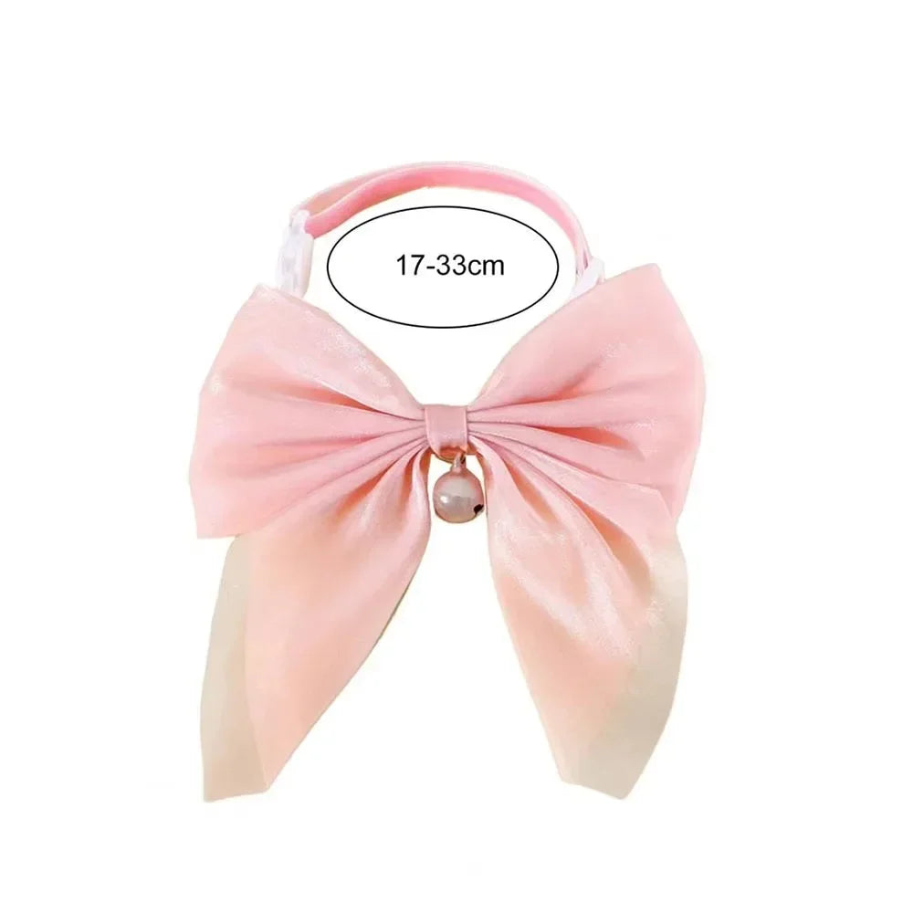 Velvet Bowtie Cat Collar