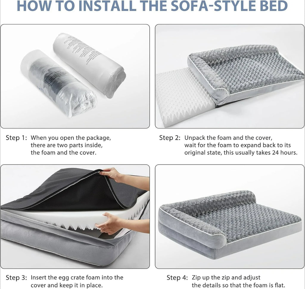 Waterproof Orthopedic Dog Sofa Bed