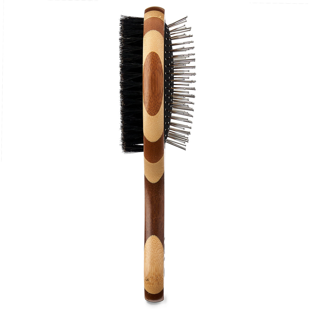 Bamboo Pin & Bristle Dog Grooming Brush