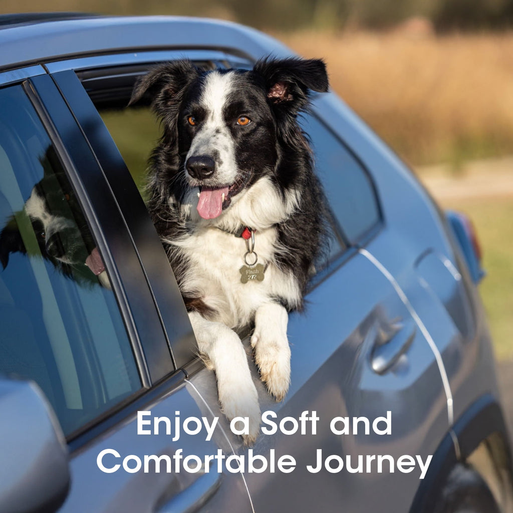 Dog Seat Cover, Upgrade Large Back Seat Pet Seat Cover Hammock for Cars, Trucks, Suvs with Nonslip Backing, Side Flaps, Waterproof, Soft (Black)